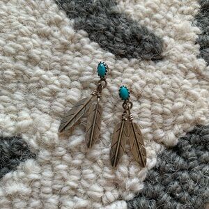 Navajo Sterling & Turquoise Earrings 🪶